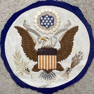 Rare Great Seal of the United States from US Embassy Flag. 1933-1945.